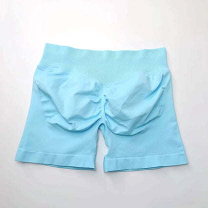 NCLAGEN Seamless Shorts 4.5" Gym Shorts Woman Scrunch Butt Fitness Sports Short Workout Seamless Leggings Running Yoga bottoms